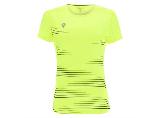 Irma Shirt Dame NYEL/BLK L Teknisk løpe t-skjorte til dame 