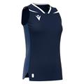 Lily Eco Sleeveless Shirt NAV/WHT XS Teknisk kamp og treningsdrakt - Dame